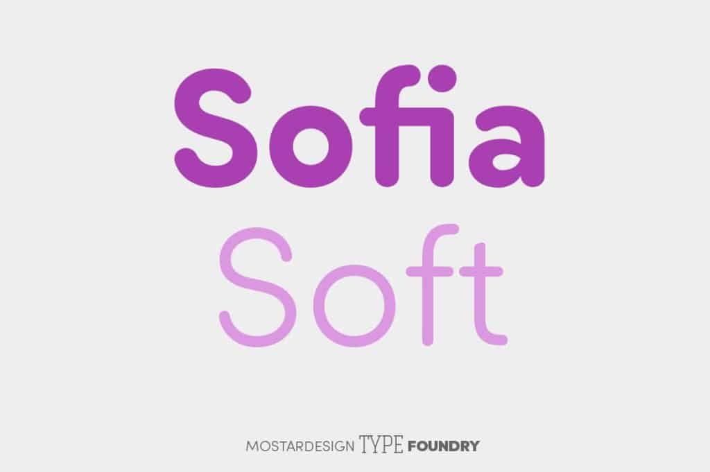 معرفی فونت مناسب برای طراحی لوگو انگلیسی sofia soft