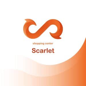 طراحی لوگو جذاب برای مرکز خرید scarlet