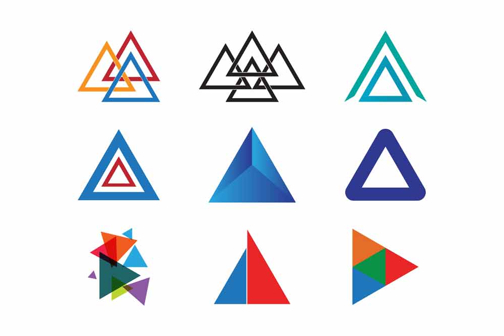 مفهوم مثلث در طراحی لوگو